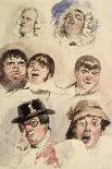 Sheet of Studies of Seven Heads-Robert William Buss-Giclee Print