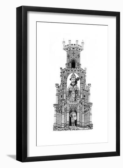 Robert Wyville, the Bishop of Salisbury and His Champion-null-Framed Giclee Print