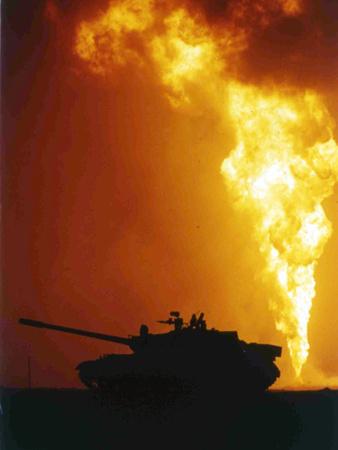 Kuwait Burning Oil Well
