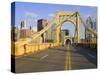 Roberto Clemente Bridge (6th Street Bridge) over the Allegheny River, Pittsburgh, Pennsylvania, Uni-Richard Cummins-Stretched Canvas