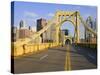 Roberto Clemente Bridge (6th Street Bridge) over the Allegheny River, Pittsburgh, Pennsylvania, Uni-Richard Cummins-Stretched Canvas