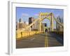 Roberto Clemente Bridge (6th Street Bridge) over the Allegheny River, Pittsburgh, Pennsylvania, Uni-Richard Cummins-Framed Photographic Print