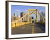 Roberto Clemente Bridge (6th Street Bridge) over the Allegheny River, Pittsburgh, Pennsylvania, Uni-Richard Cummins-Framed Photographic Print