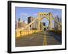 Roberto Clemente Bridge (6th Street Bridge) over the Allegheny River, Pittsburgh, Pennsylvania, Uni-Richard Cummins-Framed Photographic Print