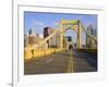 Roberto Clemente Bridge (6th Street Bridge) over the Allegheny River, Pittsburgh, Pennsylvania, Uni-Richard Cummins-Framed Photographic Print