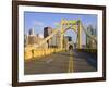 Roberto Clemente Bridge (6th Street Bridge) over the Allegheny River, Pittsburgh, Pennsylvania, Uni-Richard Cummins-Framed Photographic Print