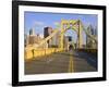 Roberto Clemente Bridge (6th Street Bridge) over the Allegheny River, Pittsburgh, Pennsylvania, Uni-Richard Cummins-Framed Photographic Print