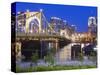 Roberto Clemente Bridge (6th Street Bridge) over the Allegheny River, Pittsburgh, Pennsylvania, Uni-Richard Cummins-Stretched Canvas