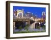 Roberto Clemente Bridge (6th Street Bridge) over the Allegheny River, Pittsburgh, Pennsylvania, Uni-Richard Cummins-Framed Photographic Print