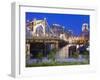 Roberto Clemente Bridge (6th Street Bridge) over the Allegheny River, Pittsburgh, Pennsylvania, Uni-Richard Cummins-Framed Photographic Print