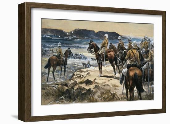 Roberts Attending the Boers Surrender to Paardersberg, 1900-Frank Feller-Framed Giclee Print