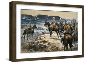 Roberts Attending the Boers Surrender to Paardersberg, 1900-Frank Feller-Framed Giclee Print