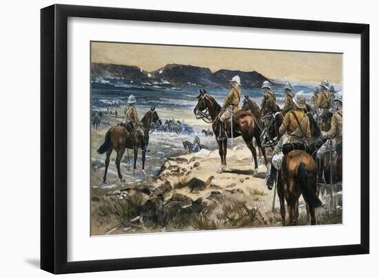 Roberts Attending the Boers Surrender to Paardersberg, 1900-Frank Feller-Framed Giclee Print