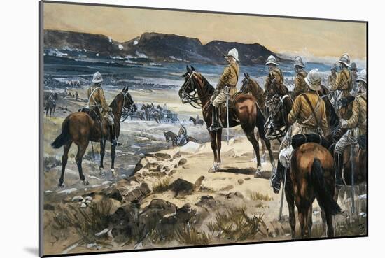 Roberts Attending the Boers Surrender to Paardersberg, 1900-Frank Feller-Mounted Giclee Print