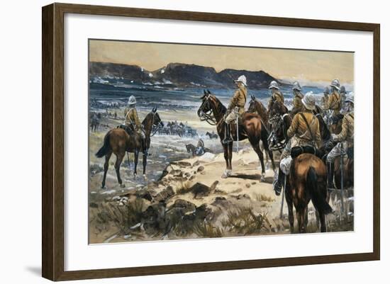 Roberts Attending the Boers Surrender to Paardersberg, 1900-Frank Feller-Framed Giclee Print