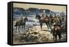 Roberts Attending the Boers Surrender to Paardersberg, 1900-Frank Feller-Framed Stretched Canvas