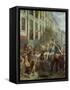 Robespierre (1758-94) and Saint-Just (1767-94) Leaving for the Guillotine, 28th July 1794, 1884-Alfred Mouillard-Framed Stretched Canvas