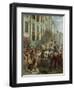 Robespierre (1758-94) and Saint-Just (1767-94) Leaving for the Guillotine, 28th July 1794, 1884-Alfred Mouillard-Framed Giclee Print