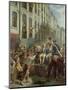 Robespierre (1758-94) and Saint-Just (1767-94) Leaving for the Guillotine, 28th July 1794, 1884-Alfred Mouillard-Mounted Giclee Print