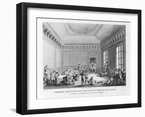 Robespierre Amené Blessé-Jean Duplessi-Bertaux-Framed Giclee Print