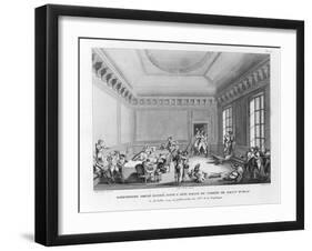 Robespierre Amené Blessé-Jean Duplessi-Bertaux-Framed Giclee Print