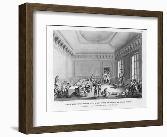 Robespierre Amené Blessé-Jean Duplessi-Bertaux-Framed Giclee Print