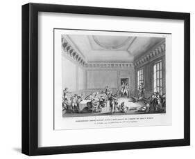 Robespierre Amené Blessé-Jean Duplessi-Bertaux-Framed Giclee Print