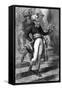Robespierre and Flowers-E Ronjat-Framed Stretched Canvas
