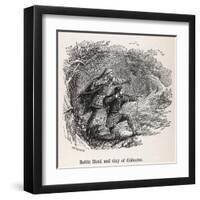 Robin and Guy Gisborne-null-Framed Art Print