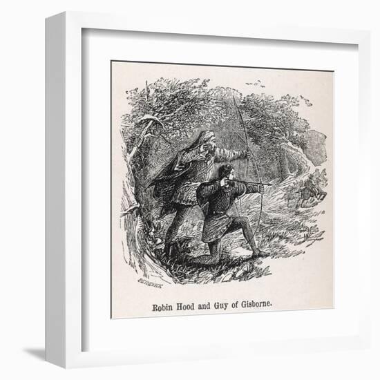 Robin and Guy Gisborne-null-Framed Art Print