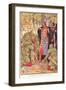 Robin and His Men Kneel to the King, C.1920-Walter Crane-Framed Giclee Print