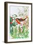 Robin and Snowdrops-Tony Todd-Framed Giclee Print