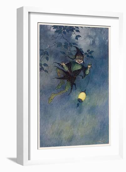 Robin Goodfellow a Sprite-Charles Folkard-Framed Art Print