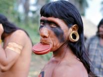 Kamayura Indians Dancing the Fish Dance, Xingu, Brazil, South America-Robin Hanbury-tenison-Photographic Print