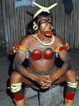 Member of the Penan Tribe with Blowpipe, Mulu Expedition, Sarawak, Island of Borneo, Malaysia-Robin Hanbury-tenison-Framed Photographic Print