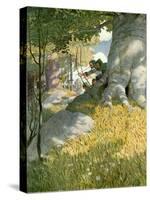 Robin Hood and His Companions Rescue Will Stutely-Newell Convers Wyeth-Stretched Canvas