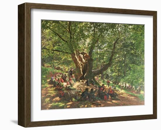 Robin Hood and His Merry Men in Sherwood Forest, 1859-Edmund Warren George-Framed Giclee Print