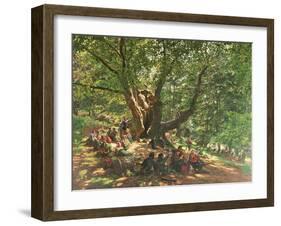 Robin Hood and His Merry Men in Sherwood Forest, 1859-Edmund Warren George-Framed Giclee Print