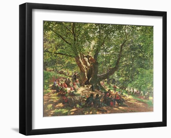 Robin Hood and His Merry Men in Sherwood Forest, 1859-Edmund Warren George-Framed Giclee Print