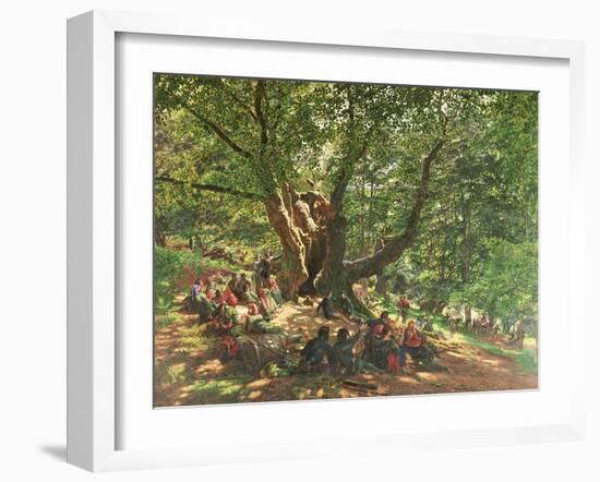 Robin Hood and His Merry Men in Sherwood Forest, 1859-Edmund Warren George-Framed Giclee Print