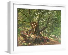 Robin Hood and His Merry Men in Sherwood Forest, 1859-Edmund Warren George-Framed Giclee Print