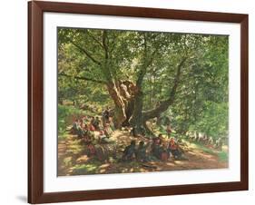 Robin Hood and His Merry Men in Sherwood Forest, 1859-Edmund Warren George-Framed Giclee Print