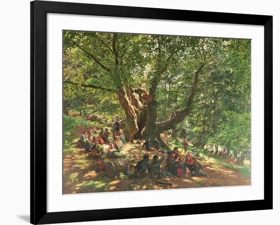 Robin Hood and His Merry Men in Sherwood Forest, 1859-Edmund Warren George-Framed Giclee Print