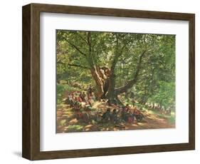 Robin Hood and His Merry Men in Sherwood Forest, 1859-Edmund Warren George-Framed Giclee Print