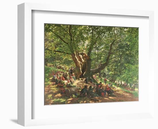 Robin Hood and His Merry Men in Sherwood Forest, 1859-Edmund Warren George-Framed Giclee Print