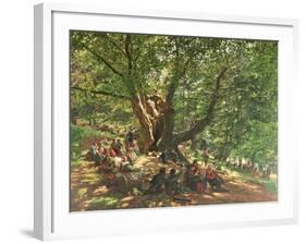 Robin Hood and His Merry Men in Sherwood Forest, 1859-Edmund Warren George-Framed Giclee Print