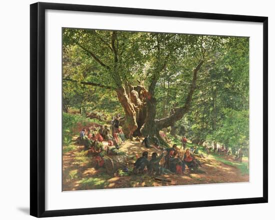 Robin Hood and His Merry Men in Sherwood Forest, 1859-Edmund Warren George-Framed Giclee Print