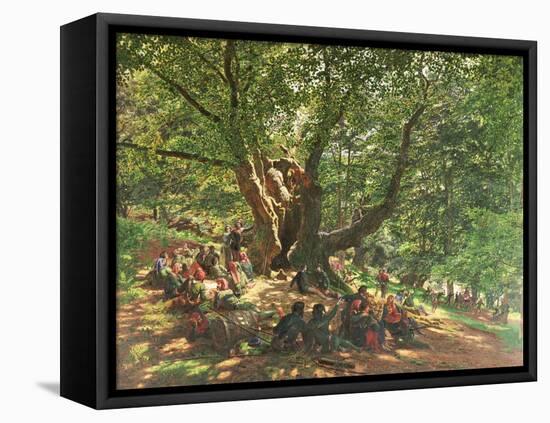 Robin Hood and His Merry Men in Sherwood Forest, 1859-Edmund Warren George-Framed Stretched Canvas