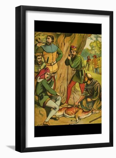 Robin Hood and His Merry Men-null-Framed Art Print