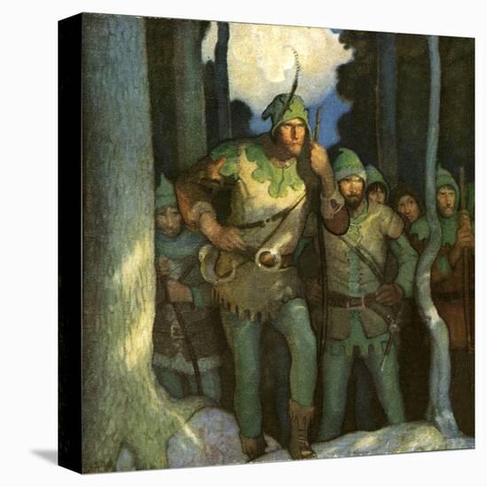 Robin Hood and His Merry Outlaws-Newell Convers Wyeth-Stretched Canvas